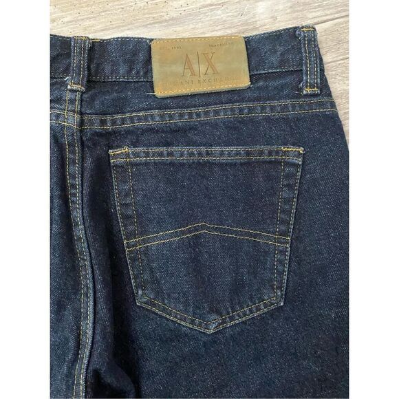 Armani Exchange AX J08 Boy Fit Jeans Straight Button Fly Women’s Sz 10 - Picture 6 of 6